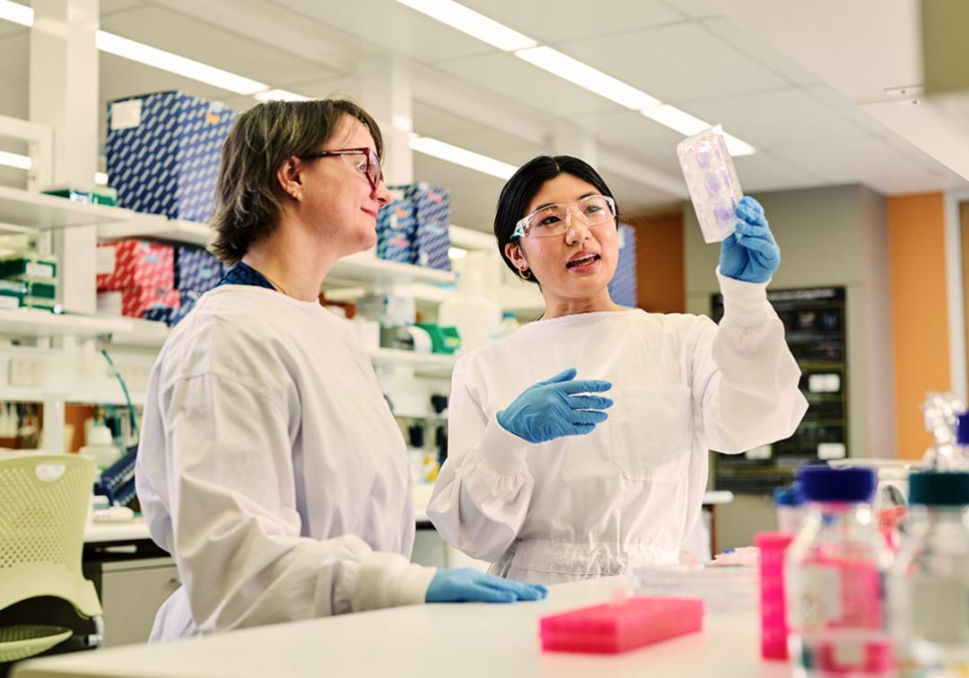 PhD candidate Renee Chu with supervisor Sandra Richardson